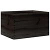 vidaXL Trekasse med h&aring;ndtak svart 40x30x23 cm heltre furu