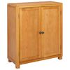 vidaXL Kabinett med lagring Brun 80 x 35 x 95 cm Massivt Eiketre