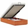 vidaXL Ottoman Seng Ramme med Oppbevaring Voksbrun 90 x 200 cm