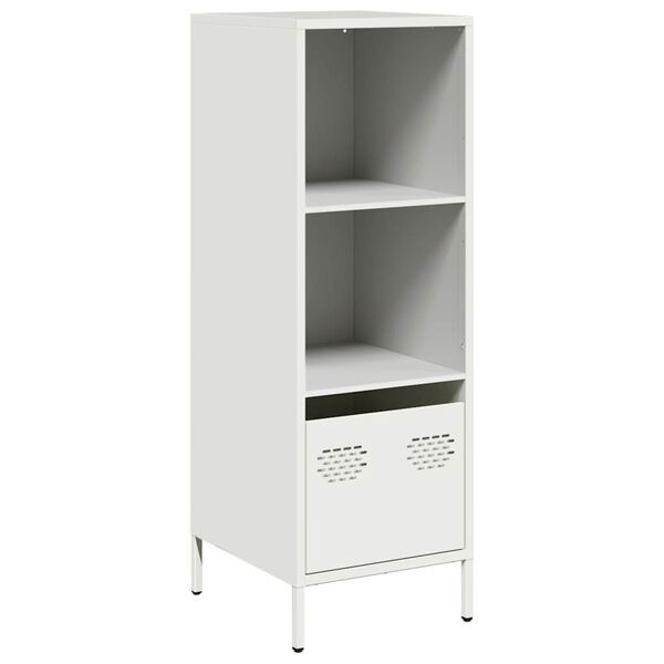 vidaXL Highboard hvit 35x39x103,5 cm stål