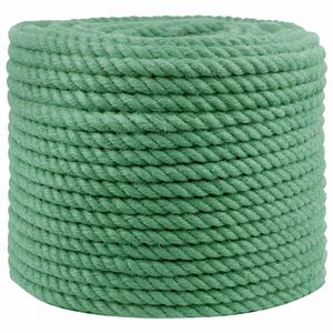 vidaXL Jute tau 10 mm Gr&oslash;nn 100% Tossa jute