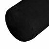 vidaXL Bolster puter 2 pcs Svart Ø 15 x 40 cm Mikrofiber stoff