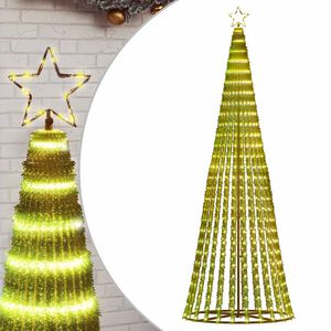 vidaXL LED Juletre 475 LEDs Varm Hvit 247 cm
