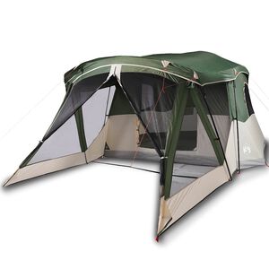 vidaXL Campingtelt med veranda 4 personer gr&oslash;nn vanntett