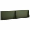 vidaXL St&oslash;ttemur 2 stk. 80 x 12 x 50 cm St&aring;l Olivengr&oslash;nn