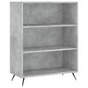 vidaXL Highboard betonggr&aring; 69,5x32,5x180 cm konstruert tre