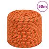 vidaXL B&aring;ttau oransje 6 mm 50 m polypropylen