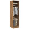 vidaXL Garderobe artisan eik 50x50x200 cm konstruert tre