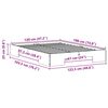 vidaXL Gulvbedramme med lagring Brun 120 x 190 cm Heltre furu