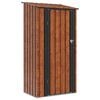 vidaXL Hageskur Brun 103 x 74 x 200 cm Metall