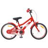 vidaXL Barnesykkel 18 Tommer for 5-7 &aring;r gammel R&oslash;d