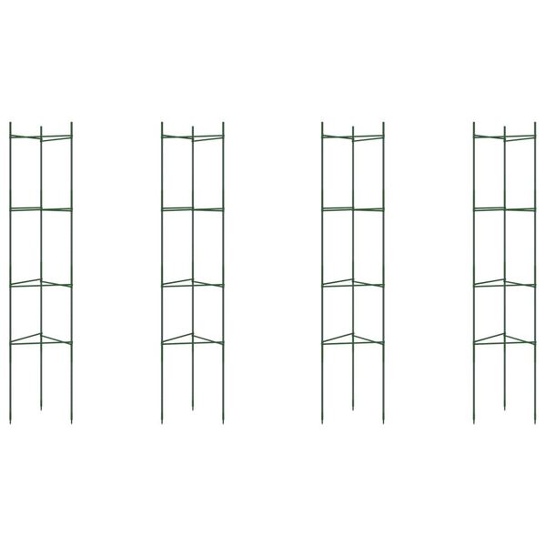 vidaXL Tomatbur 4 stk 154 cm st&aring;l og PP