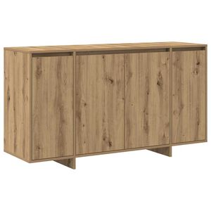 vidaXL Serviesskap Artisan Eik 135 x 41 x 75 cm Konstruert tre