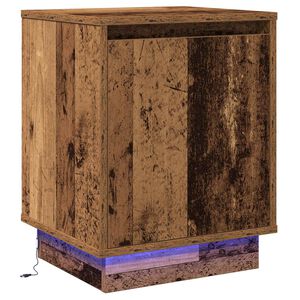 vidaXL Nattbordskap Gammelt tre 39 x 34,5 x 50 cm Konstruert tre