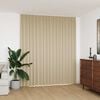 vidaXL Lystett gardin med metallkroker beige 290x245 cm