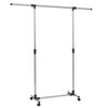 vidaXL Justerbar klesstativ rustfritt st&aring;l 165x44x150 cm s&oslash;lv