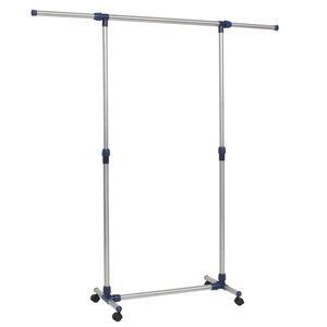 vidaXL Justerbar klesstativ rustfritt st&aring;l 165x44x150 cm s&oslash;lv