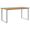 vidaXL Hagebord Gr&aring; 160 x 80 x 75 cm Solid akasietre