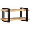 vidaXL Vegghylle 70x33x35 cm grovt heltre mangotre