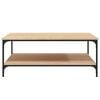 vidaXL Salongbord sonoma eik 100x100x40 cm konstruert tre