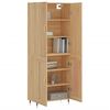 vidaXL Highboard sonoma eik 69,5x34x180 cm konstruert tre
