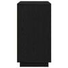 vidaXL Serviesskap Svart Eik 80 x 40 x 75 cm Konstruert tre