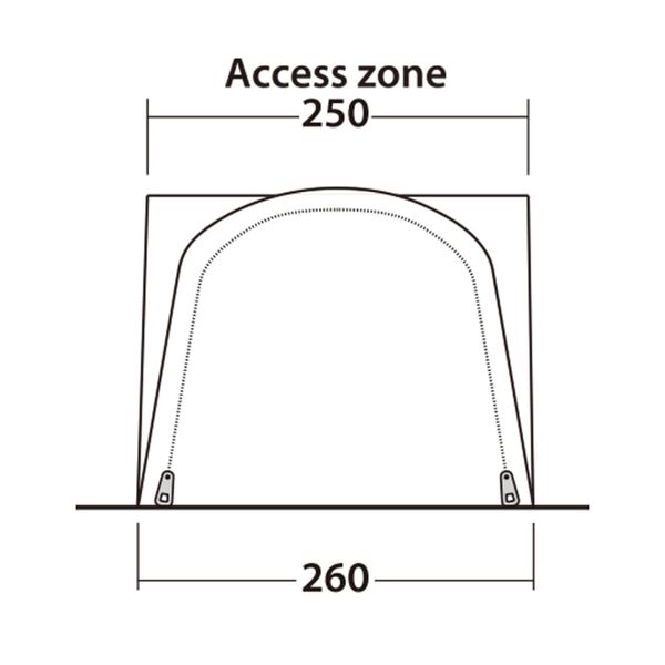 Outwell Biltelt Newburg 160 Air svart og gr&aring;