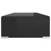 vidaXL TV-benk glass svart 70x30x13 cm