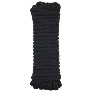vidaXL B&aring;tsnor 10 mm 6 m Svart Polyester