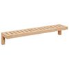 vidaXL Vegghengt Hylle Naturlig 62 x 10 x 12,5 cm Massiv valn&oslash;tttre