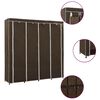 vidaXL Garderobeskap med 4 rom brun 175x45x170 cm