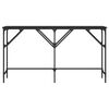 vidaXL Konsollbord svart 140x29x75 cm konstruert tre