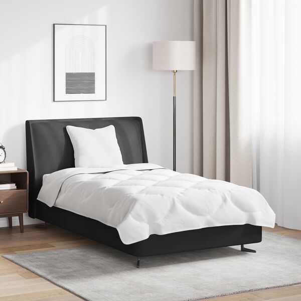 vidaXL Dyne Sett med pute 2 pcs Hvit Mikrofiber