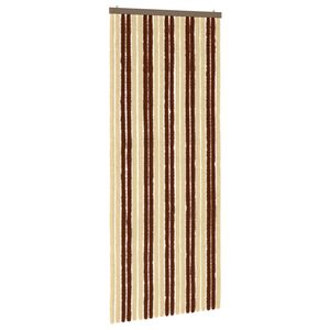 vidaXL Insektgardin Chenille Brun og Beige 90 x 220 cm 100% PP