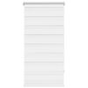 vidaXL Sebragardin 60,9x120 cm Stoffbredde 56,7 cm hvit