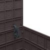 vidaXL Hage Lagringsboks med lagring Brun 55 x 53 x 57 cm Polypropen
