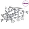 vidaXL Spikre for Tre 12 stk. s&oslash;lv &Oslash; 3 x 15 mm Metall