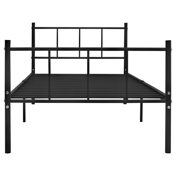 vidaXL Sengeramme svart metall 90x200 cm