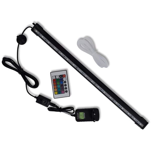 vidaXL Boblelampe for akvarium RGB 48 cm