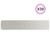 vidaXL Gjerdekant 30 stk. 20 x 103 cm Rustfritt st&aring;l S&oslash;lv