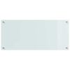 vidaXL Kjøkkenbakplate 2 pcs Hvit 90 x 40 cm herdet glass