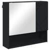 vidaXL Speilskap Svart 59 x 17 x 55 cm Konstruert tre