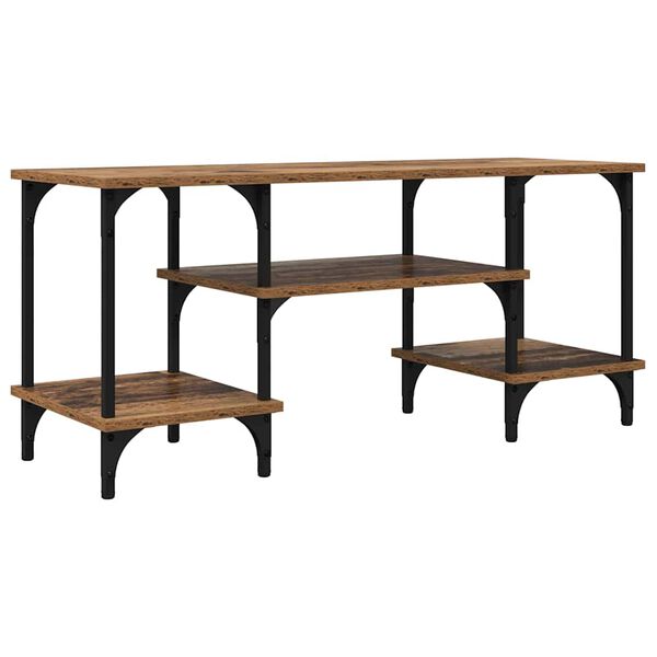 vidaXL TV-skap Gamle tre 102 x 35 x 45,5 cm Ingeni&oslash;rtre og jern