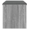 vidaXL Gangbenk med pute Gr&aring; Sonoma 83 x 38 x 40 cm