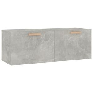 vidaXL Veggskap betonggr&aring; 100x36,5x35 cm konstruert tre
