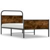 vidaXL Sengeramme uten madrass sonoma eik 100x190 cm konstruert tre