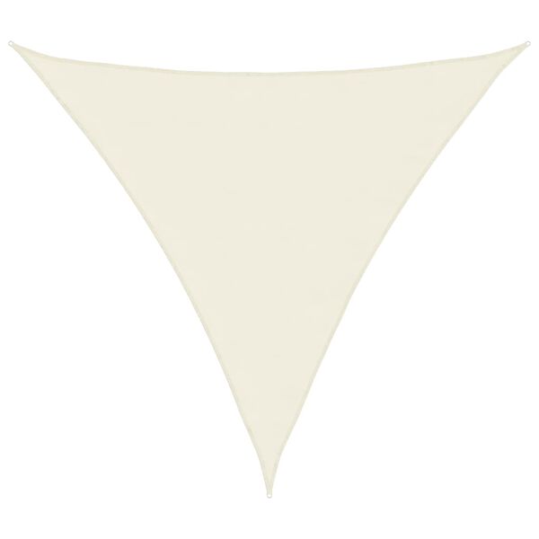 vidaXL Solseil kremhvit 2x2x2 m 100% polyester oxford