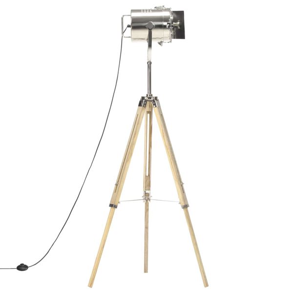 vidaXL Gulvlampe med stativ heltre mango 140 cm