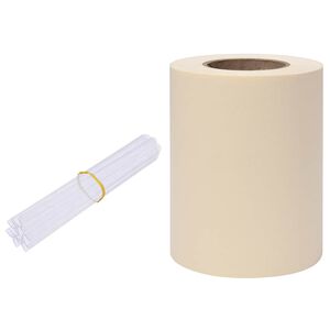 vidaXL Innsynslist PVC 35x0,19 m kremfarget