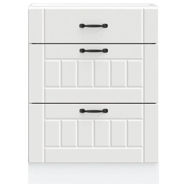 vidaXL Kj&oslash;kken underskap Lucca hvit konstruert tre